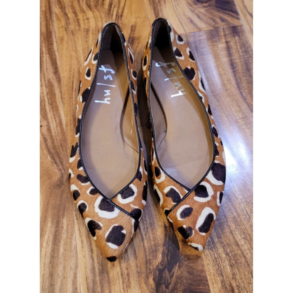 French sole peppy animal print flats size 6